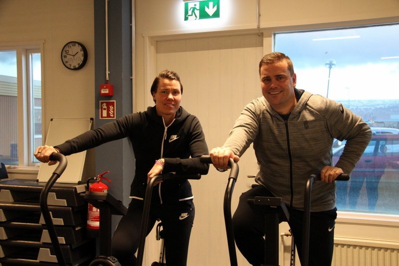 Guðrún Helga Tryggvadóttir og Guðjón Örn Jóhannsson, umsjónarmenn áskorunarinnar. Mynd:FE