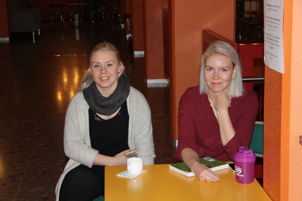 Dyraverðir á kjörstað í morgun. Mynd: KSE