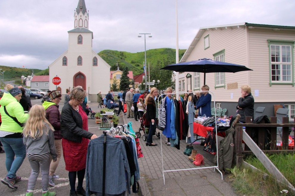 Markaður í Landsmótsþorpinu um verslunarmannahelgina