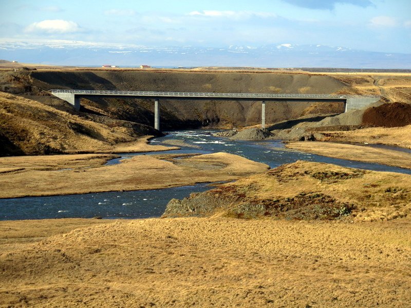 Meðganga brúar á Laxá í Refasveit - Myndasyrpa