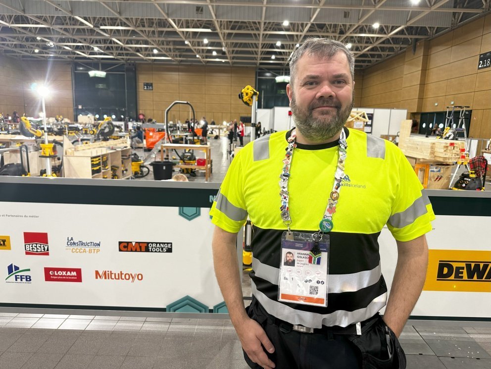 Hrannar Freyr Gíslason á Worldskills 2024.MYND FNV.IS