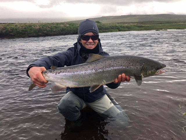 Ánægður veiðimaður. Mynd: Sturla Birgisson