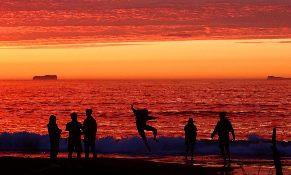 Leikur í fjörinni. MYNDIR: ÓAB