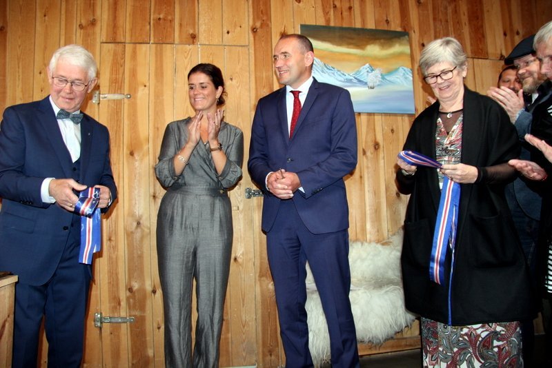 Sýningin Á söguslóð Þórðar kakala formlega opnuð í gær