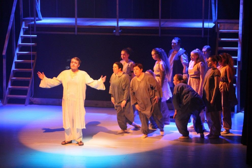 Frá lokasýningunni á Súperstar. Mynd: KSE