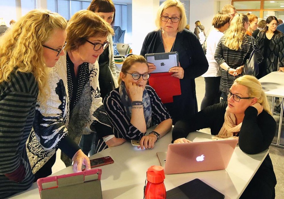 Frá AppHraðstefnumóti á starsdegi skólanna. MYNDIR: ÓAB