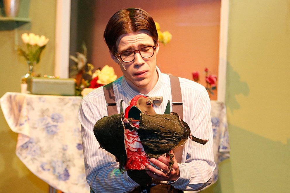 Ingi Sigþór fór á kostum í hlutverki Baldurs í Litlu hryllingsbúðinni í vor.  MYND GG