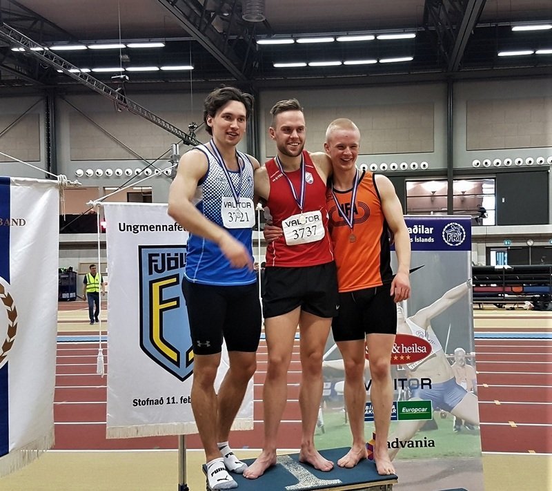 Benjamín Jóhann - Ísak Óli - Gunnar. (Mynd: Fb. EMV)