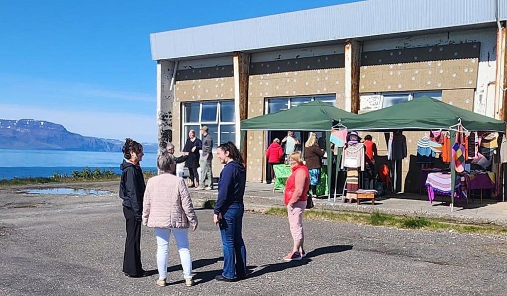 Það var margt að skoða á opnunarhátíðinni. MYND AF FB ÍSPONICA