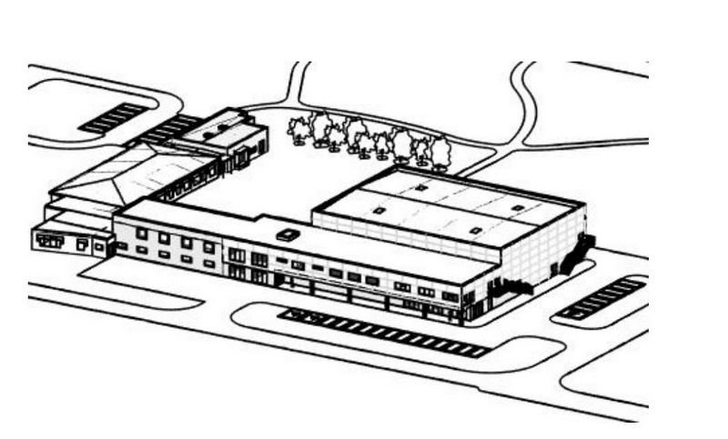 Hugmynd af skólamannvirkjum á Hofsósi, fengin af netinu.