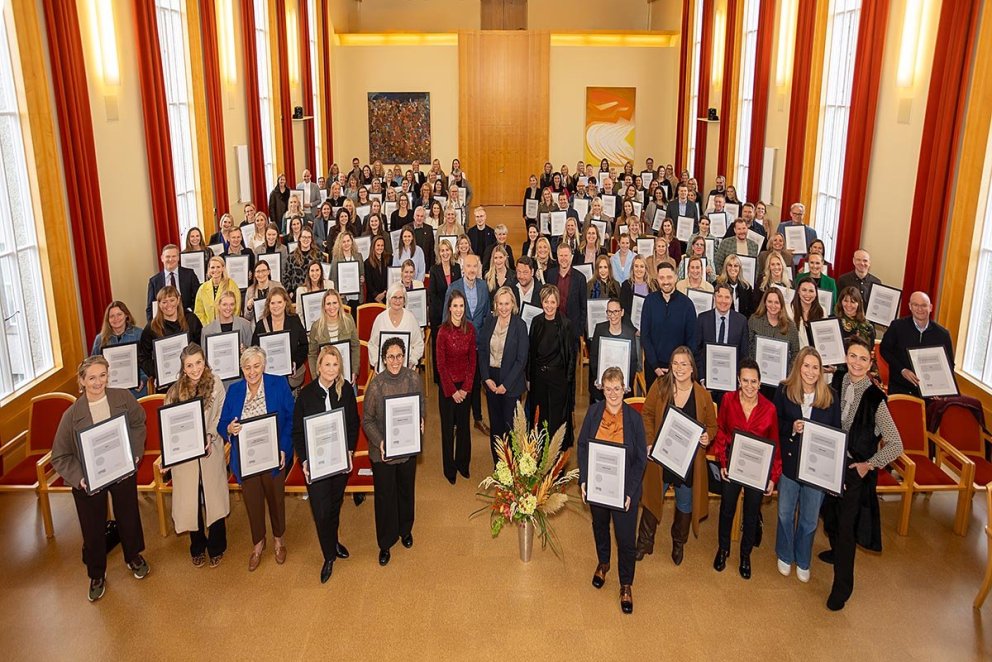 Frá afhendingu Jafnvægisvogarinnar 2025. MYND: SILLA PÁLS