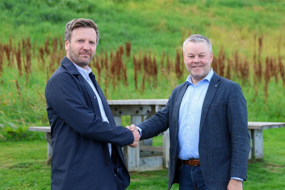 Jóhann Ingi Magnússon, forstöðumaður Sölu og þjónustu hjá ON og Sigfús Ingi Sigfússon, sveitarstjóri Skagafjarðar