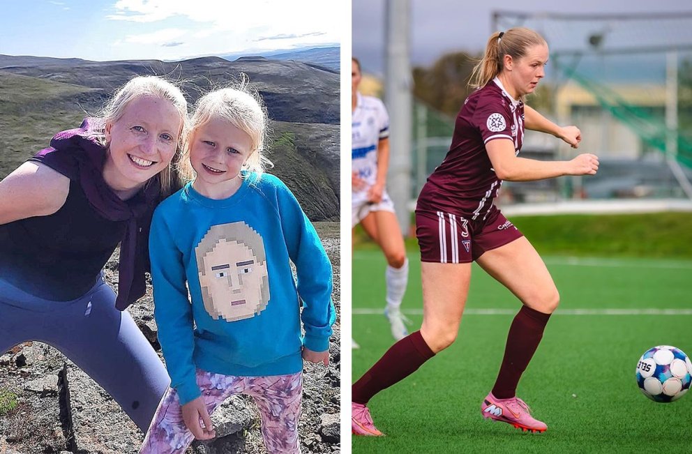 Jóhanna Ey (og dóttir), Bryndís Rut. Mynd: Aðsend.