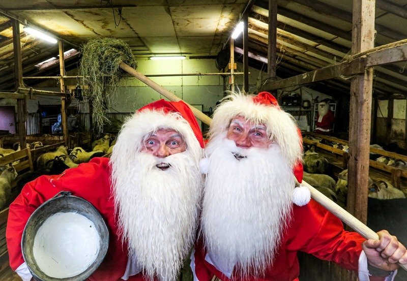 Jólasveinar landsins hafa staðið í ströngu upp á síðkastið. Mynd:Facebooksíðan Jólasveinninn.is