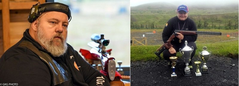 Jón B. Kristjánsson og Snjólaug M. Jónsdóttir sköruðu fram úr hjá Skotfélaginu Markviss á árinu 2019. Aðsendar myndir.