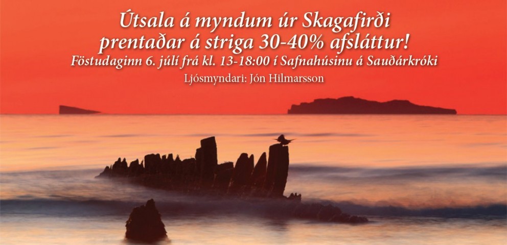 Útsala á fallegum myndum í Safnahúsinu í dag