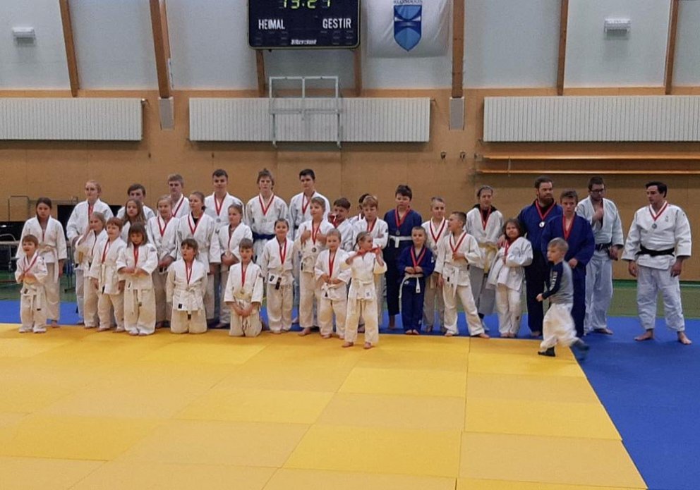 Þátttakendur á Norðurlandsmótinu í júdó um síðustu helgi. MYND: TINDASTÓLL.IS