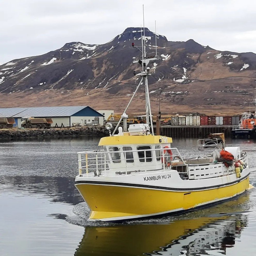 Kambur HU 24. Myndir teknar á Facebook-síðu Skagastrandarhafnar.