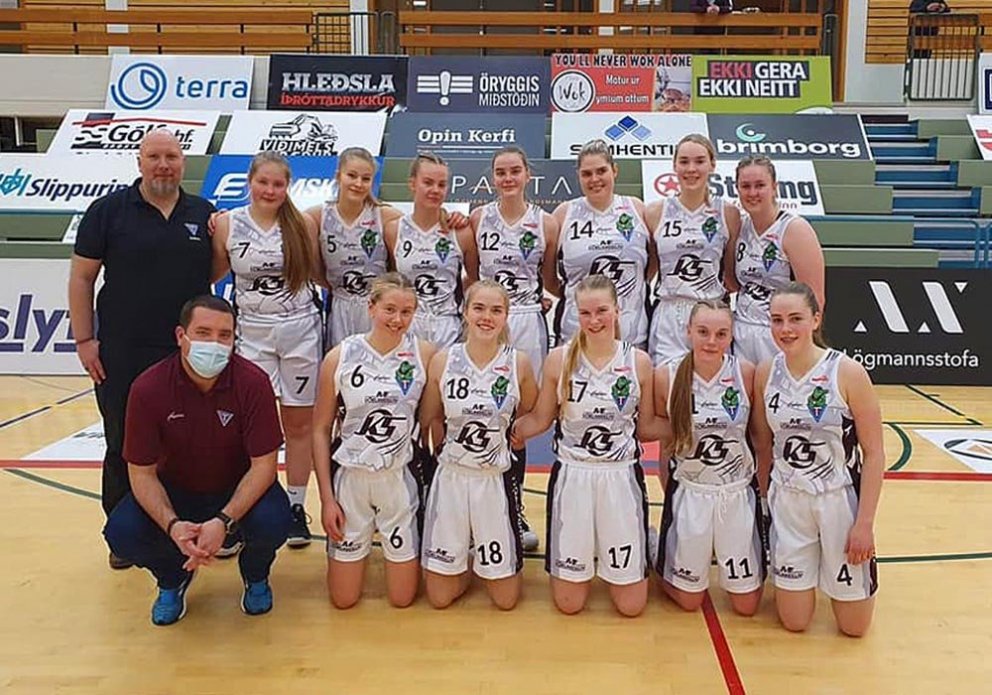 Tindastólsstúlkur að leik loknum. MYND: KÖRFUKNATTLEIKSDEILD TINDASTÓLS