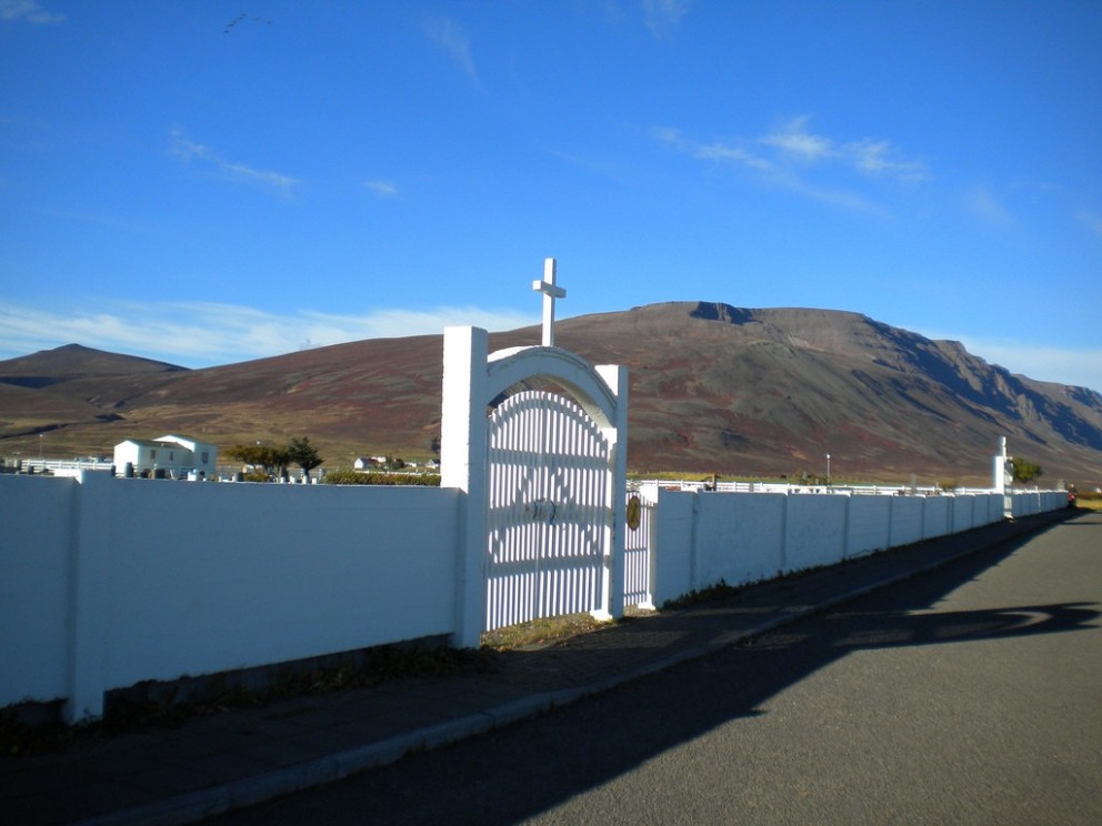 Sauðárkrókskirkjugarður. Mynd: Helga Rósa.