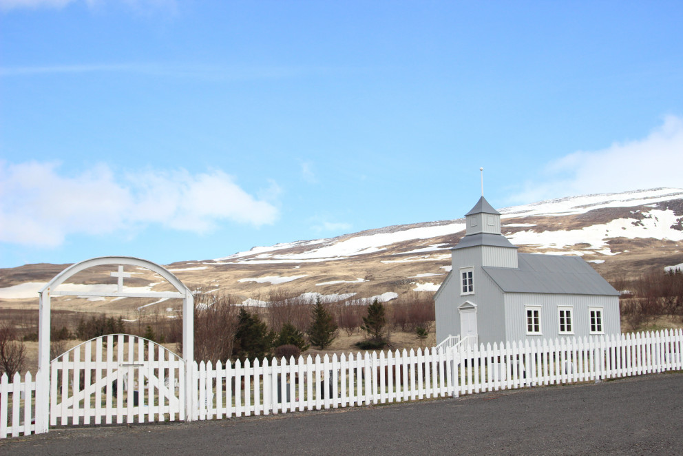 Kirkjuhvammskirkja við Hvammstanga. Mynd: KSE