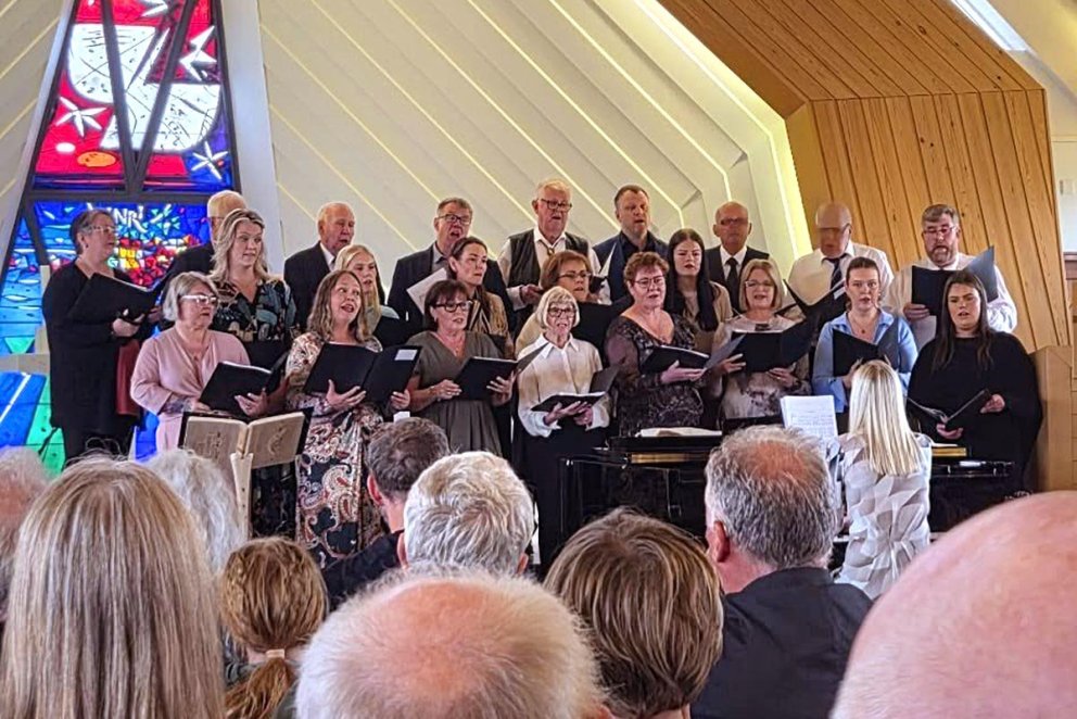 Frá tónleikunum í Hólaneskirkju. MYND AF SKAGASTRÖND.IS
