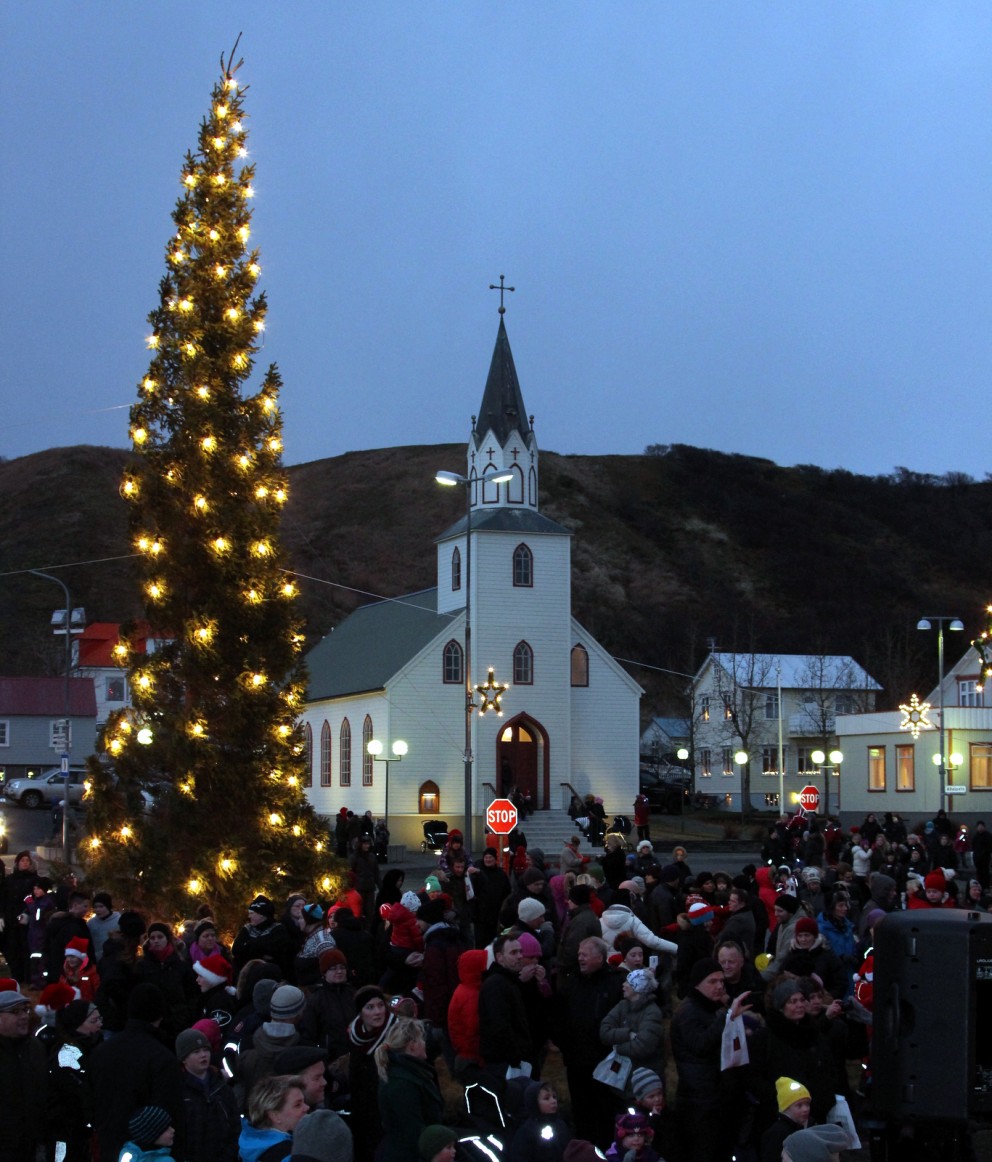 Jólastemning á Kirkjutorginu - Myndband