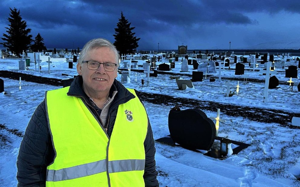 Karel Sigurjónsson frá Syðri-Húsabakka er formaður Kiwanisklúbbsins Drangeyjar. MYND: ÓAB