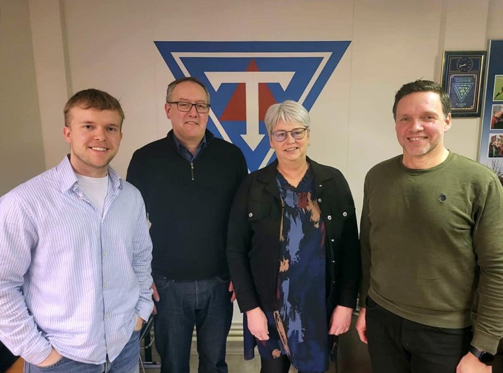 Jóhann Daði, Maggi Helga, Guðný Axels og Hjörtur Elefsen en Maggi og Guðný voru að stíga út úr stjórn knattspyrnudeildar. MYND AF SÍÐU KNATTSPYRNUDEILDAR UMFT