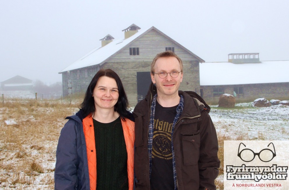 Arnfríður Hanna Hreinsdóttir og Jóhannes Gunnar Þorsteinsson eru heimsótt að Kollafossi í Miðfirði þar sem þau reka Tölvuleikjamiðstöð. Ljósm./BÞ