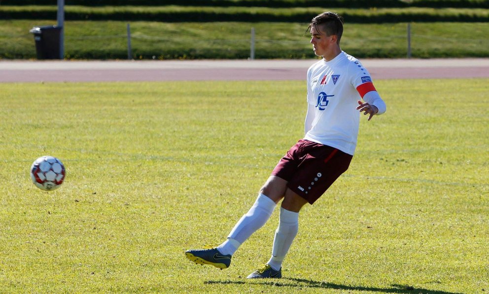 Konni átti góðan leik í gær. Mynd:ÓAB