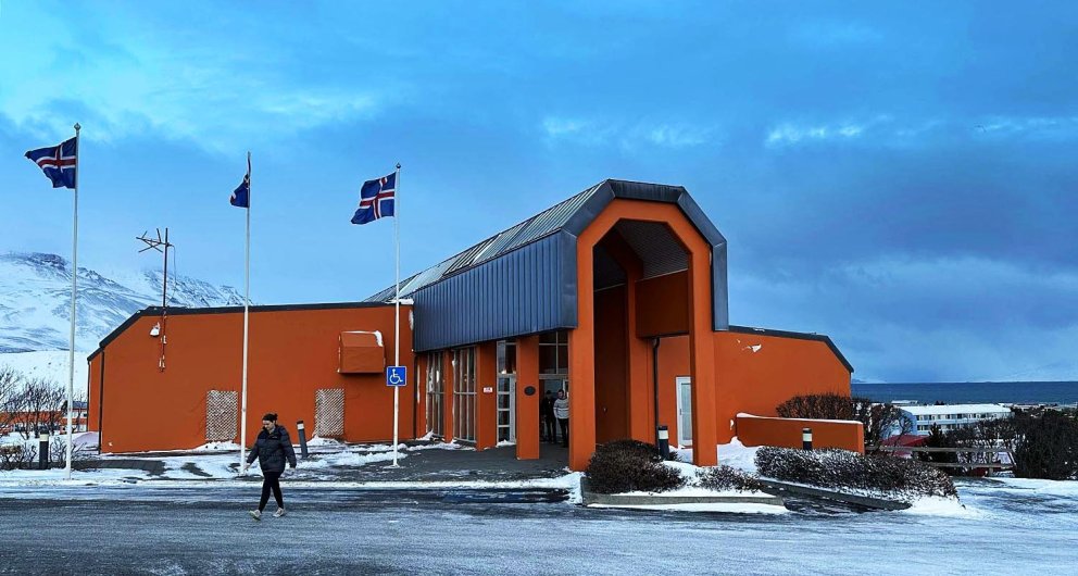 Kosið er í bóknámshúsi FNV á Sauðárkróki. MYND: ÓAB