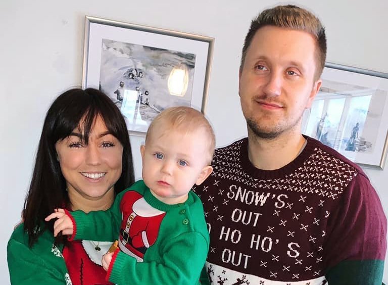 Rakel María Eggertsdóttir og Kristinn Bjarnason ásamt Úlfi Leó. Aðsendar myndir.