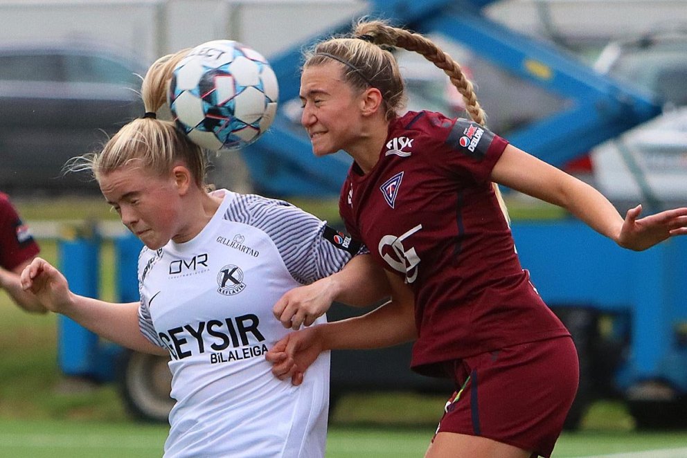 Kristrún átti enn einn stórleikinn í kvöld. MYND: ÓAB