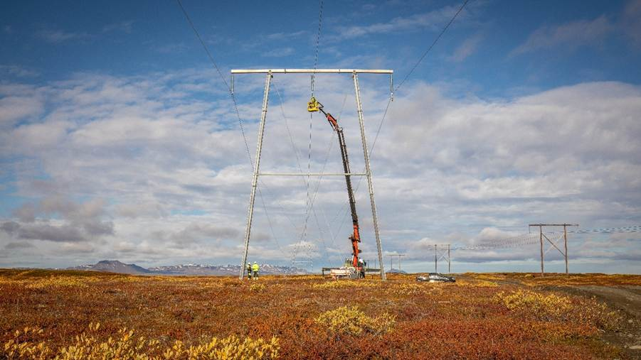 Myndin tengist fréttinni ekki beint. Mynd: Af vef Landsnets.