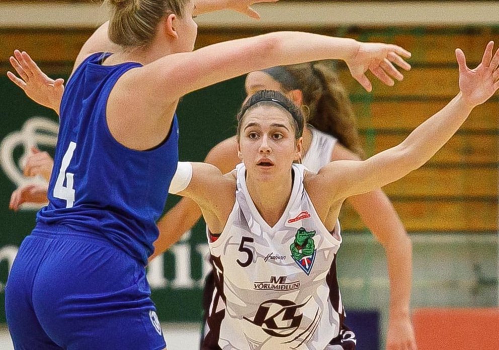 Ksenja Hribljan í leik gegn ÍR fyrr í vetur. MYND: DAVÍÐ MÁR