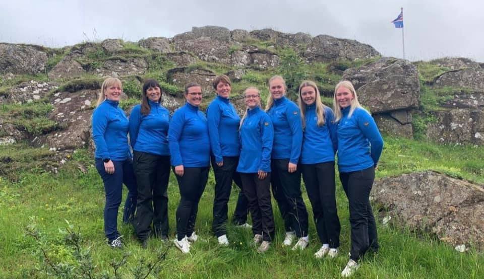 Kvennasveit GSS á íslandsmóti Golfklúbba 2021. Mynd: GSS