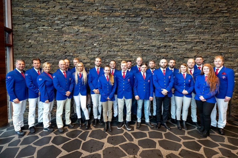 Landslið Íslands í hestaíþróttum. Mynd af Fb LH.