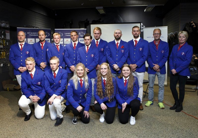 Landslið í hestaíþróttum fyrir HM í Berlín. Mynd: lhhestar.is.