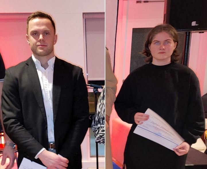 Ísak Óli Traustason og Stefanía Hermannsdóttir. Samsett mynd: PF.