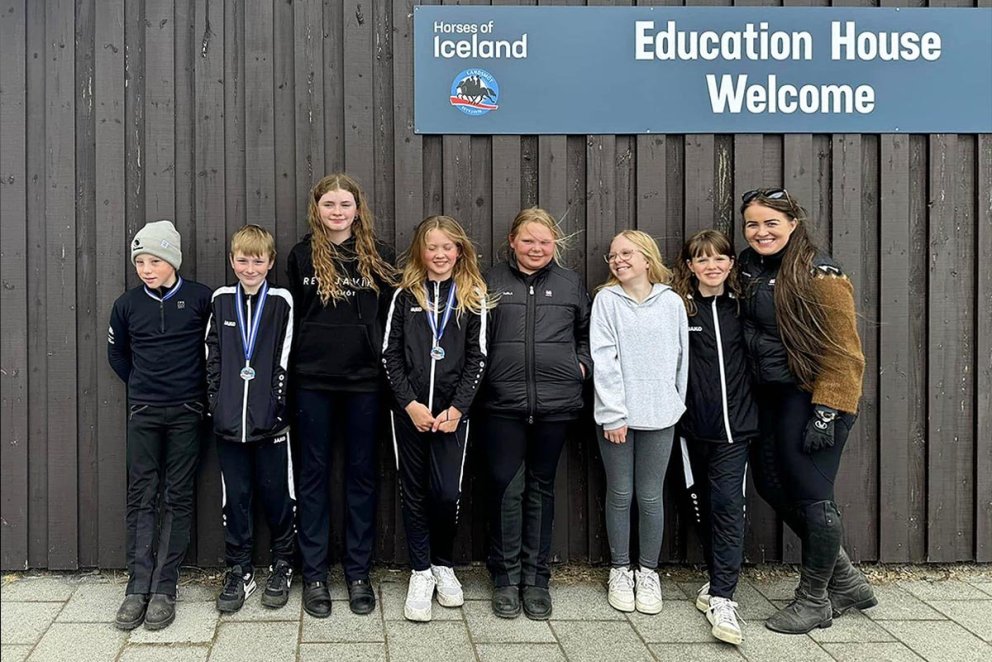 Keppendur Skagfirðings í barnaflokki. MYND AF FB SKAGFIRÐINGS