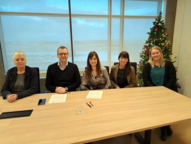 Anna Guðrún Edvardsdóttir, Arnar Már Elíasson, Hólmfríður Sveinsdóttir, Sigríður Elín Þórðardóttir og Hanna Dóra Björnsdóttir. Mynd: Byggðastofnun.