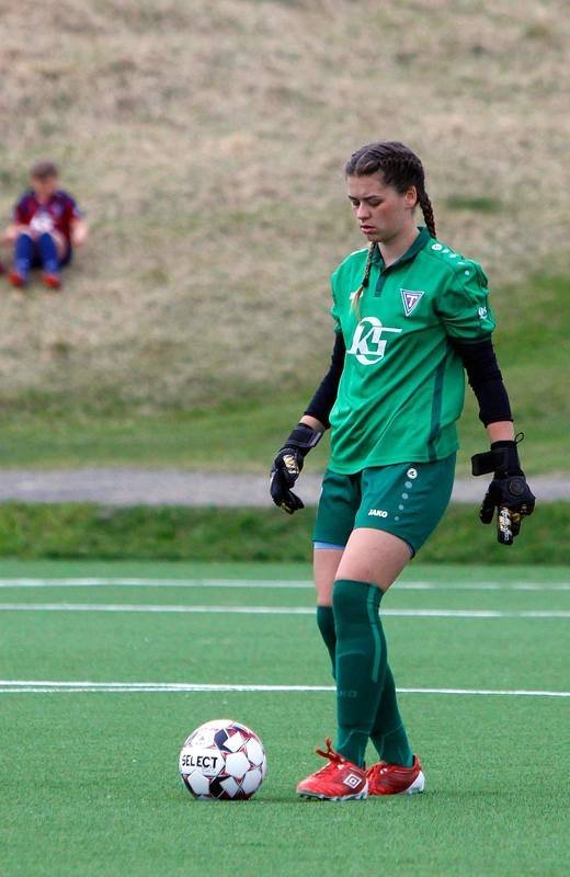 Lauren í leik með Tindastól í sumar. MYND: ÓAB