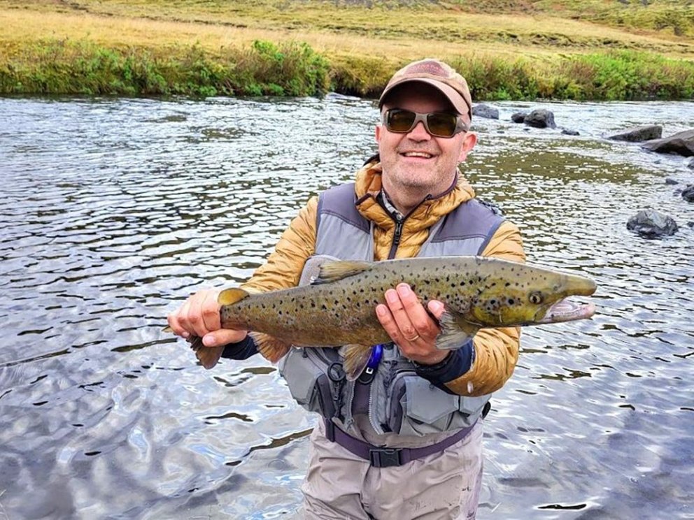 Einn kampakátur en hinn örugglega ekki sáttur. MYND AF HÚNA.IS