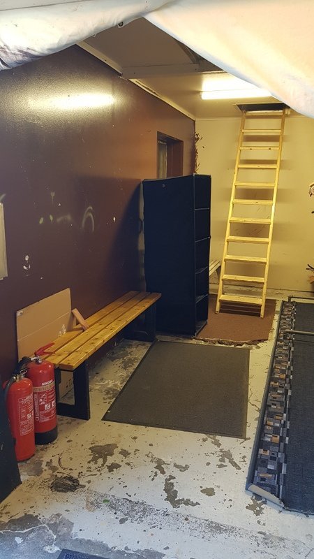 Annað búningsherbergja í Bifröst. Mynd: PF.