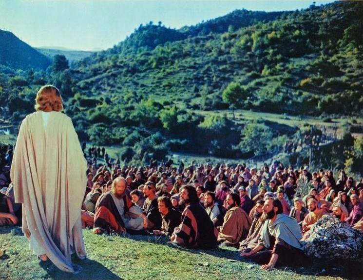 Fjallræðan. Mynd af FB-síðunni Biblían.