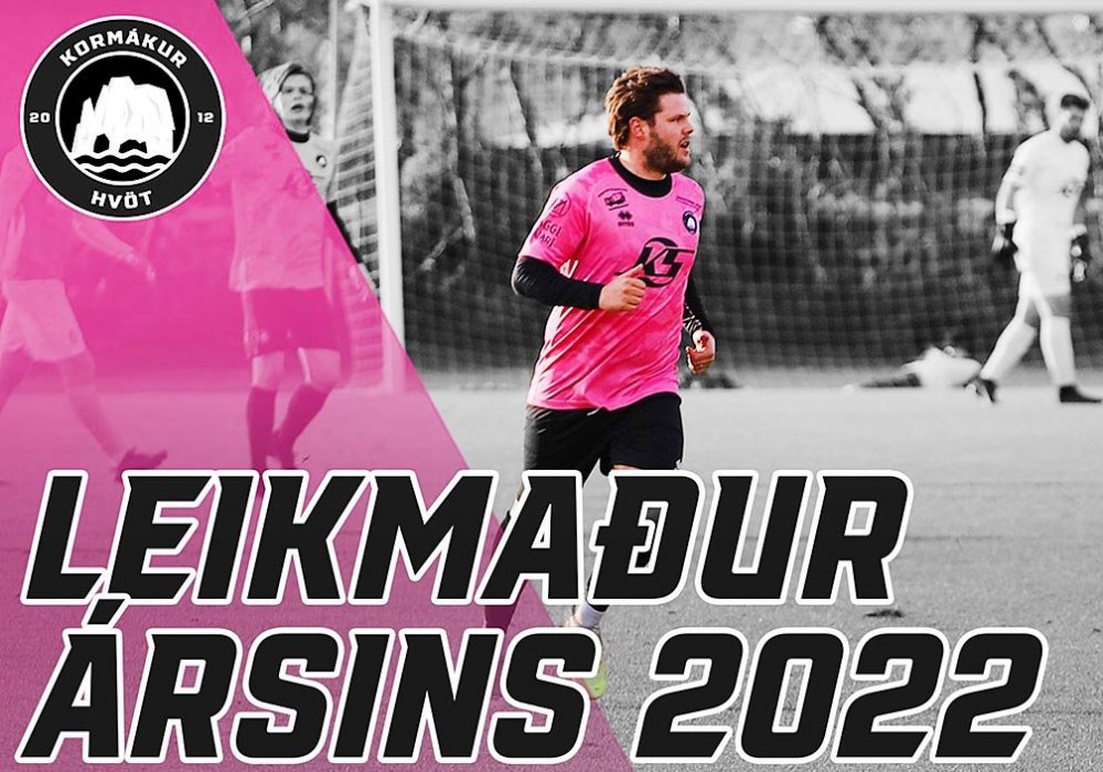 Hilmar Þór Kárason var valinn besti leikmaður Kormáks/Hvatar í sumar af aðdáendum liðsins.