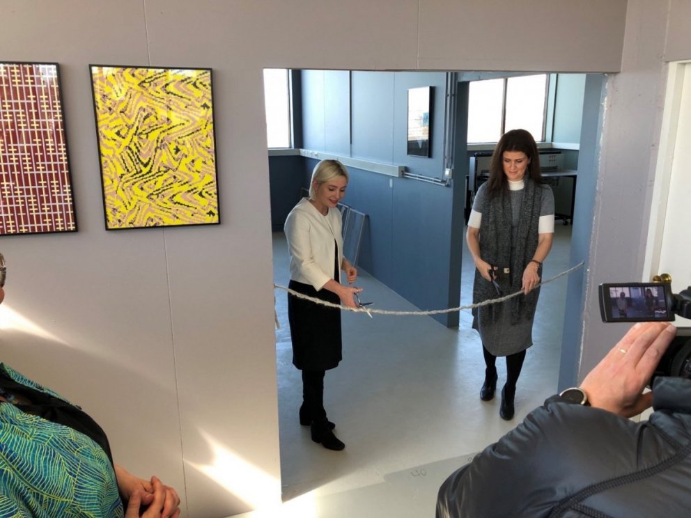 Lilja og Þórdís Kolbrún opna smiðjuna. Mynd: SSNV