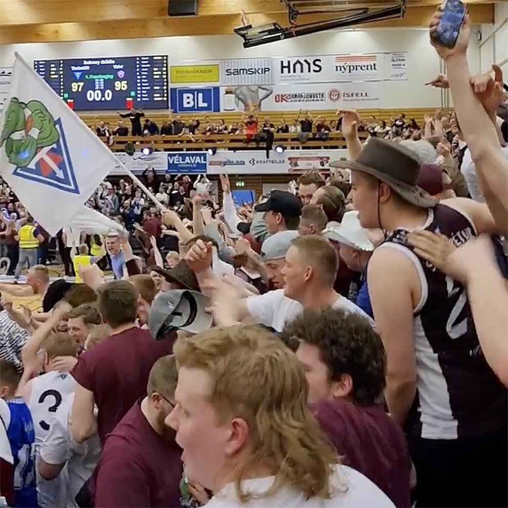 Litla stemningin og gleðin í Síkinu í kvöld. SKJÁSKOT AF FACEBOOK