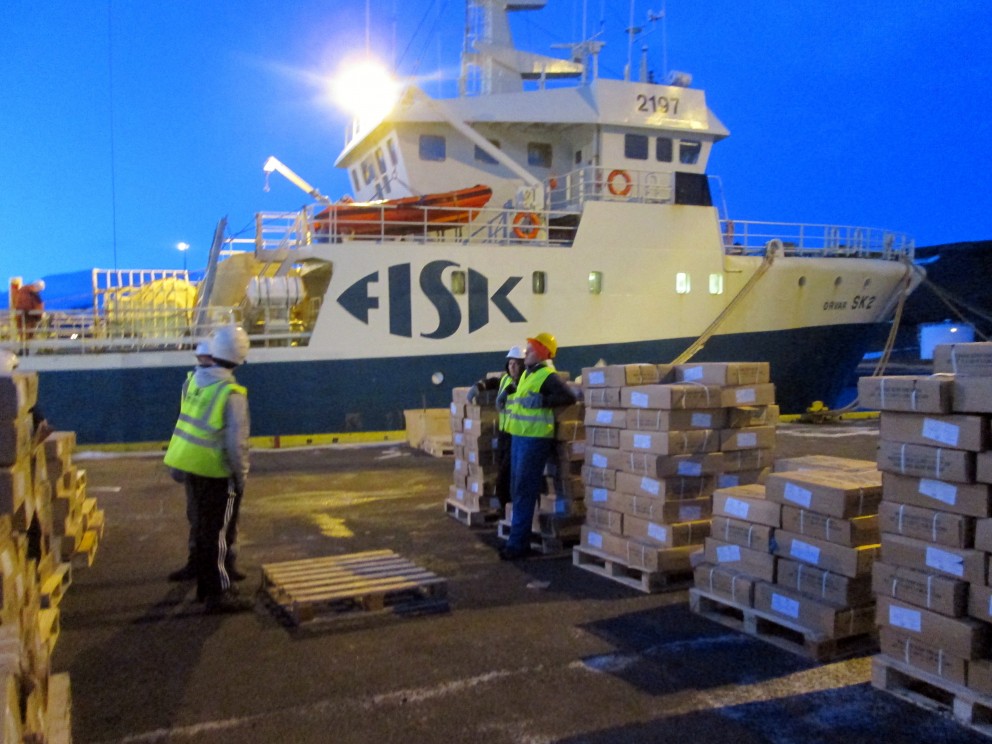 Síðasta löndunin úr Örvari